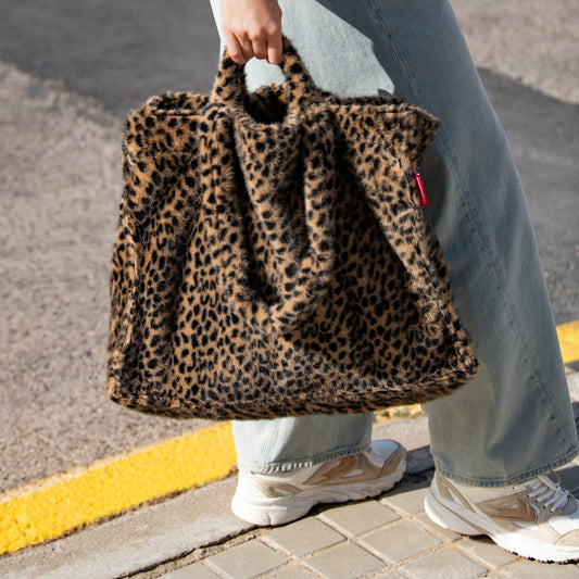Sac Souple en Fausse Fourrure Léopard SoftShopper - Reisenthel
