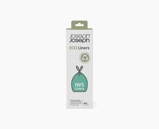 Sacs Poubelles Recyclés Biodégradables 40L IW5 - Joseph Joseph
