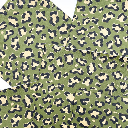 20 Serviettes en Papier Imprimé Léopard Kaki 33x33 cm - Opjet