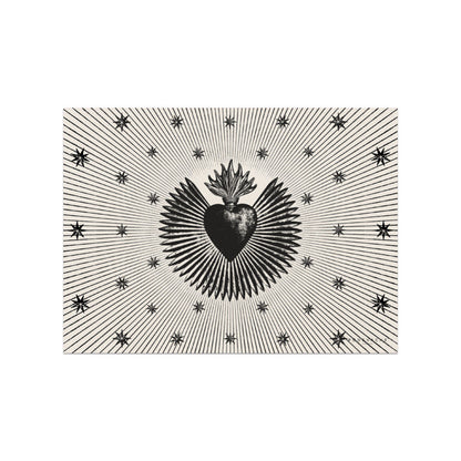 Set de Table en Vinyle Rectangulaire Coeur Royal 33x45 cm - Podevache