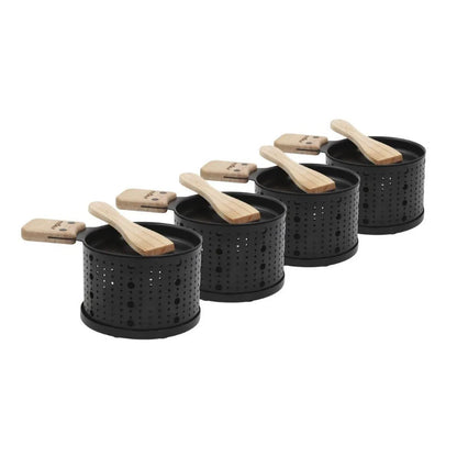 Set de 4 Raclettes à la Bougie avec Assiettes Lumia - Cookut