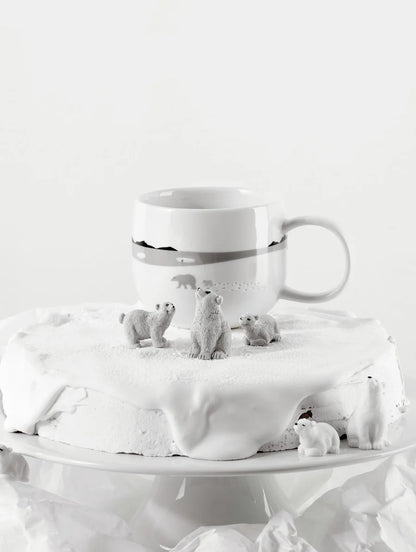Mug en Porcelaine Blanche Thème Hiver - Asa