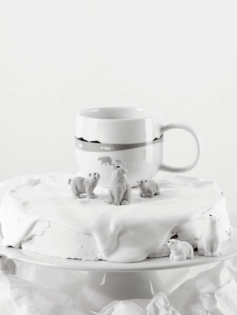 Mug en Porcelaine Blanche Thème Hiver - Asa