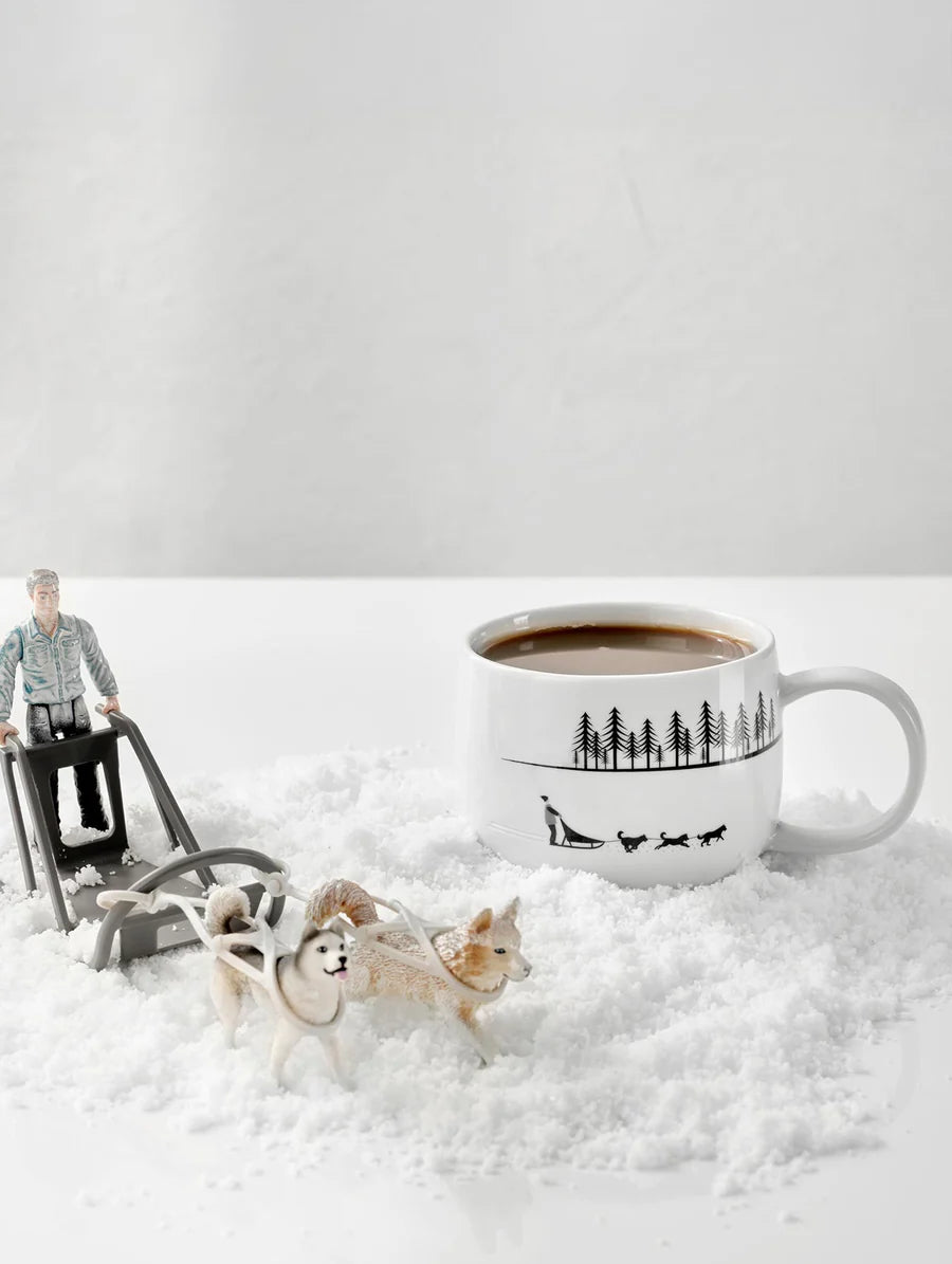 Mug en Porcelaine Blanche Thème Hiver - Asa