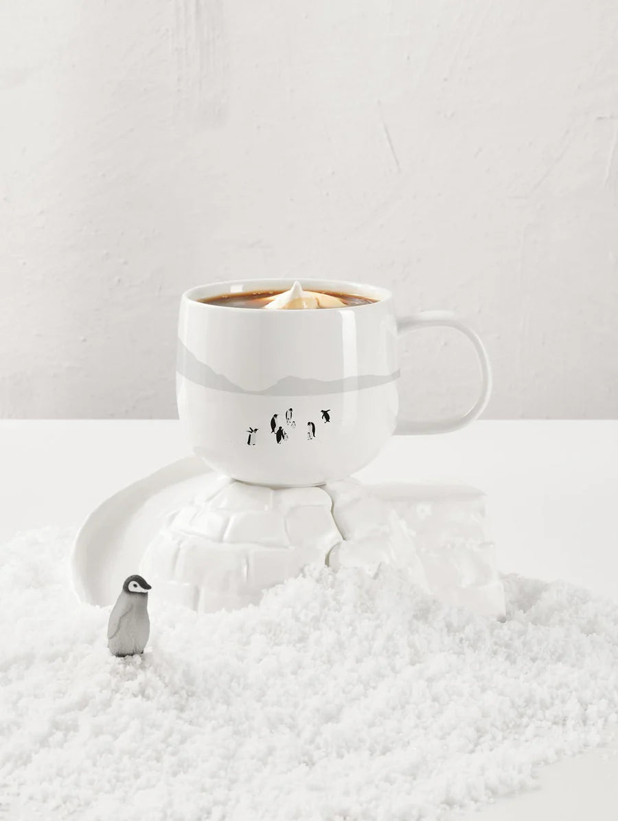 Mug en Porcelaine Blanche Thème Hiver - Asa