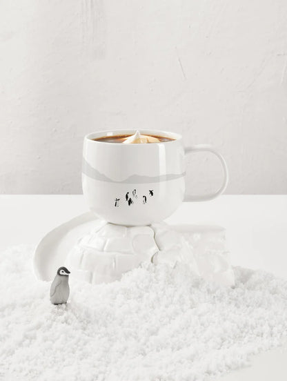 Mug en Porcelaine Blanche Thème Hiver - Asa