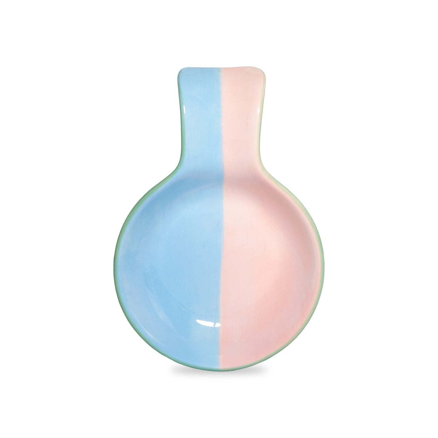 Repose Cuillère en Grès Bleu-Rose / Vert-Bleu - WD Lifestyle