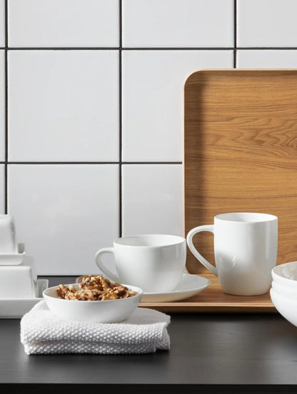 Grande Tasse à Café & Soucoupe en Porcelaine 350 ml - Asa
