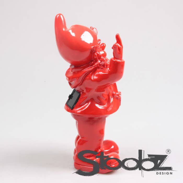 GNOME FUCK YOU SOLAIRE ROUGE 14X16X31 CM