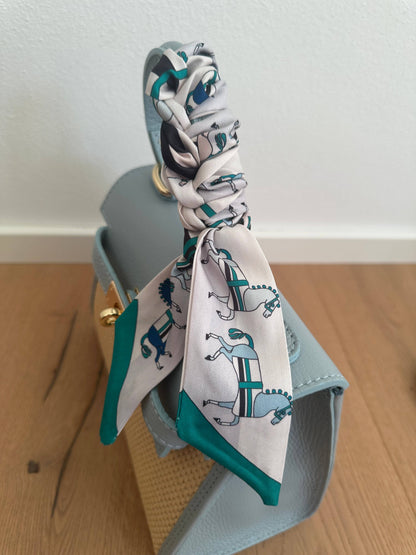 Foulard Twilly, Accessoire pour Sac, Cheveux, Cou en Polyester 88 x 5 cm