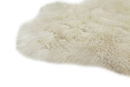 Peau de mouton blanche 90-110 cm