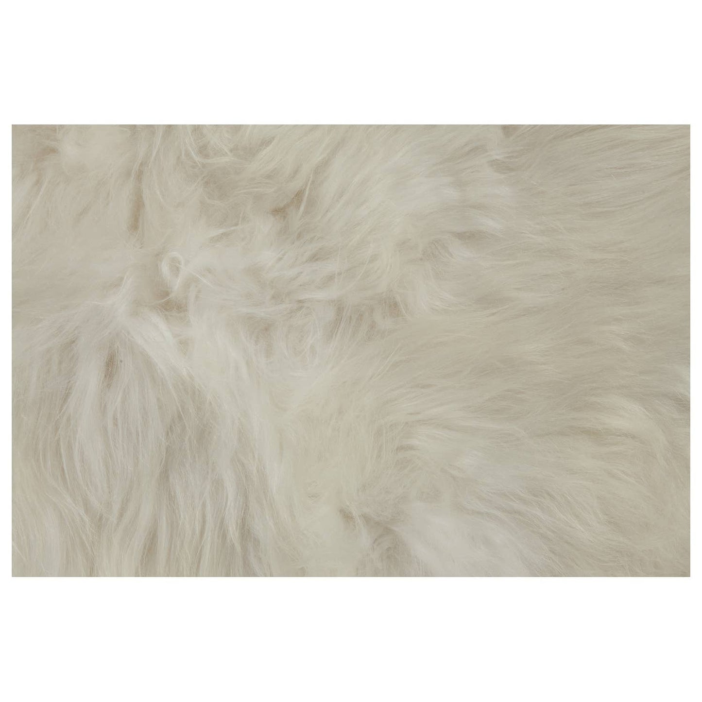 Peau de mouton islandaise blanche 90-110cm