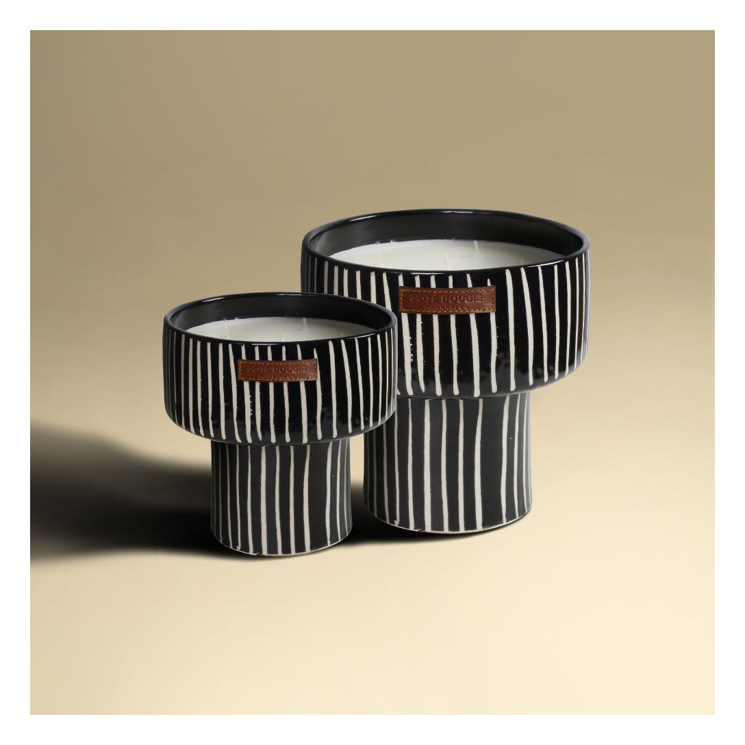 Bougie Coupe Zèbre Senteur Mandarine Majorelle - Côté Bougie