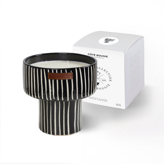 Bougie Coupe Zèbre Senteur Mandarine Majorelle - Côté Bougie