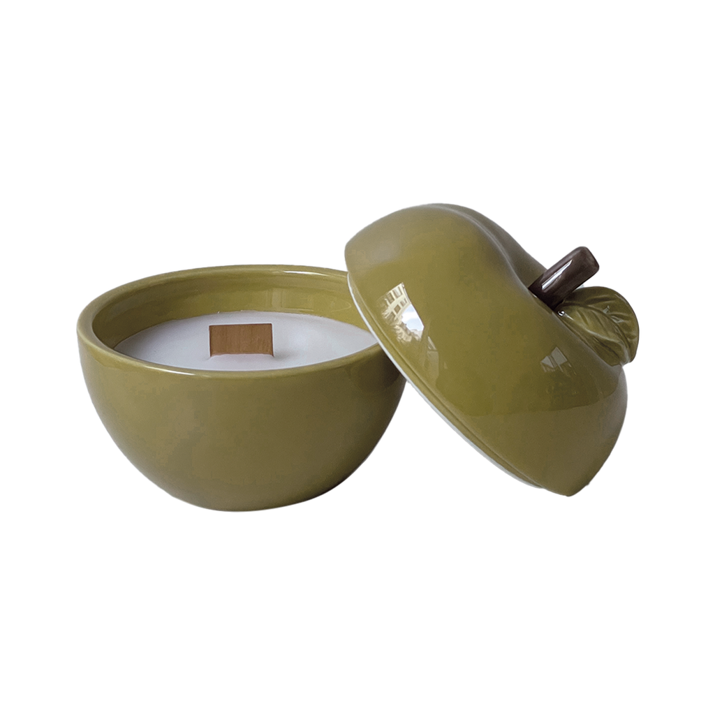 Bougie Pomme Parfumée en Faïence - Opjet