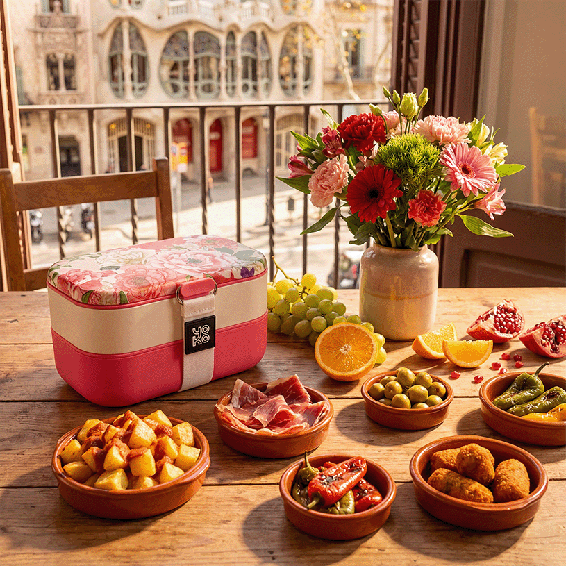 Boîte-repas - bento - Barcelone - 1200 ml