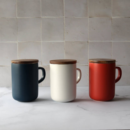 Mug Tisanière en Grès et Filtre en Inox 475 ml - Ogo Living