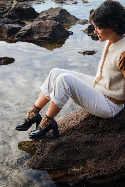 Chaussettes Transparentes Léopard 36/38 - Atelier St Eustache