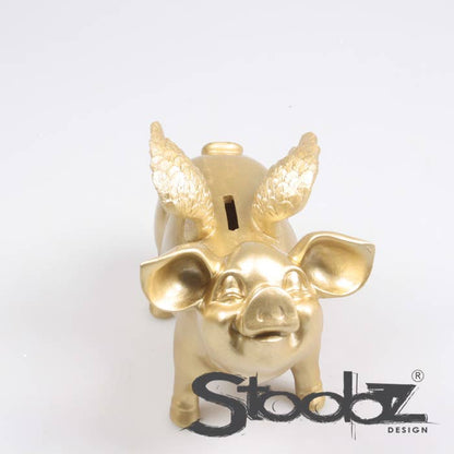 TIRELIRE COCHON AILÉ STOOBZ 14X25X15 CM | TIRELIRE |