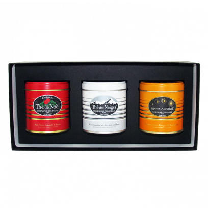 Coffret Luxe 3 Boîtes de Thé de Noël / Neiges / Austral - Compagnie & Co