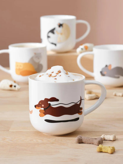 Mug en Porcelaine "Sausage (Teckel) Lover" 400ml - Asa