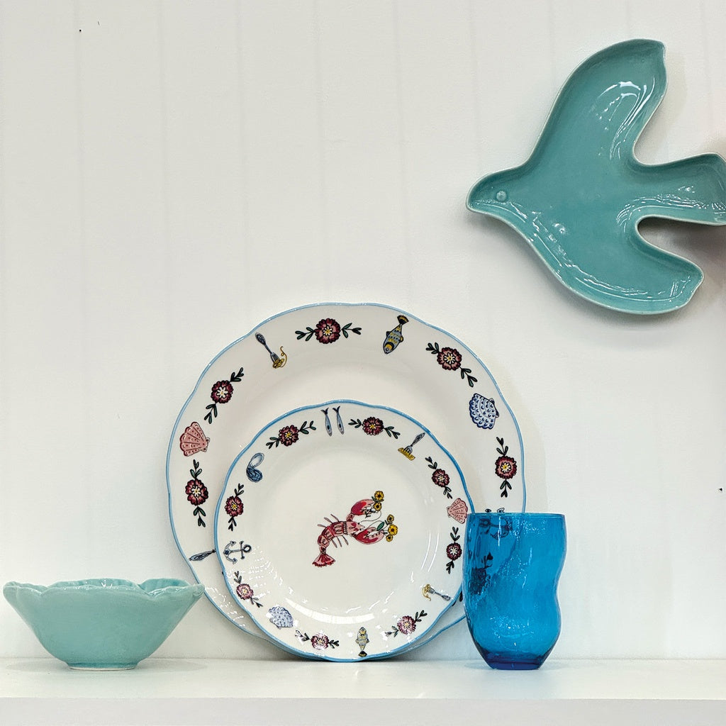 Coupelle Hirondelle en Faïence Bleue ou Rose - Opjet