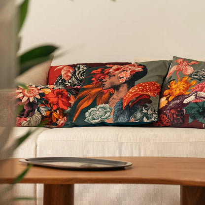 Coussin en Velours Boucan 50x50 - Ibride