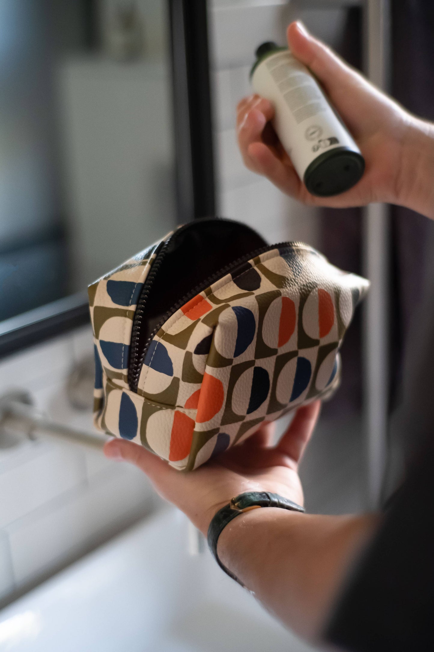 Sac de toilettage Geo Print