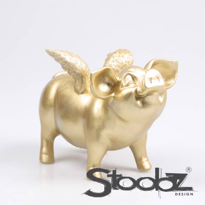 TIRELIRE COCHON AILÉ STOOBZ 14X25X15 CM | TIRELIRE |