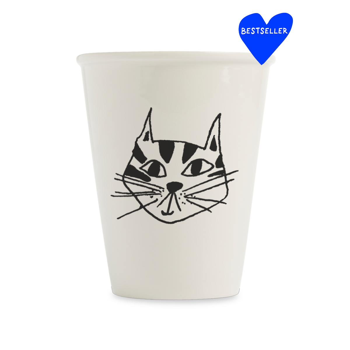 Tasse en Porcelaine "Kitty" Tête de Chat - Helen B