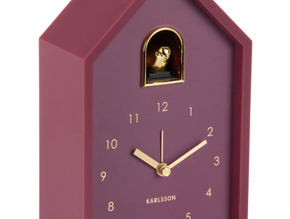 Réveil Coucou Oro Finitions Dorées, 5 Coloris - Present Time