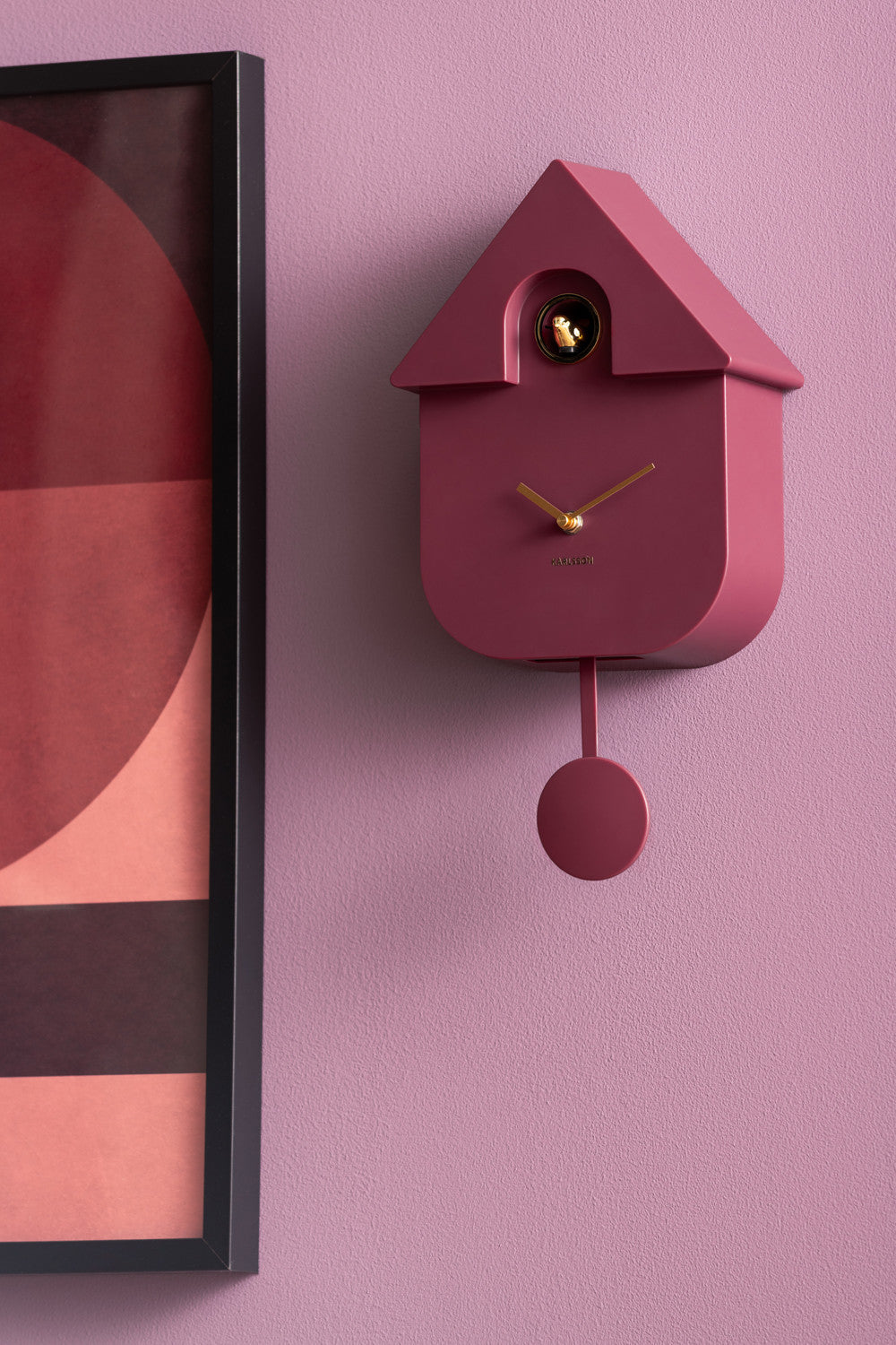 Horloge Pendule Coucou Finitions Dorées - Present Time