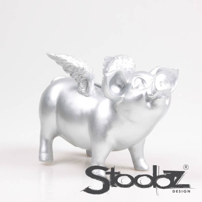 TIRELIRE COCHON AILÉ STOOBZ 14X25X15 CM | TIRELIRE |