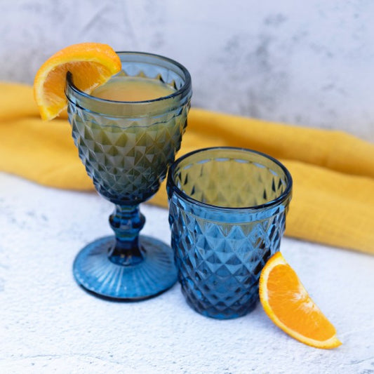 Set de 6 Verres à Pieds Colorés Diamond 20cl - Amefa