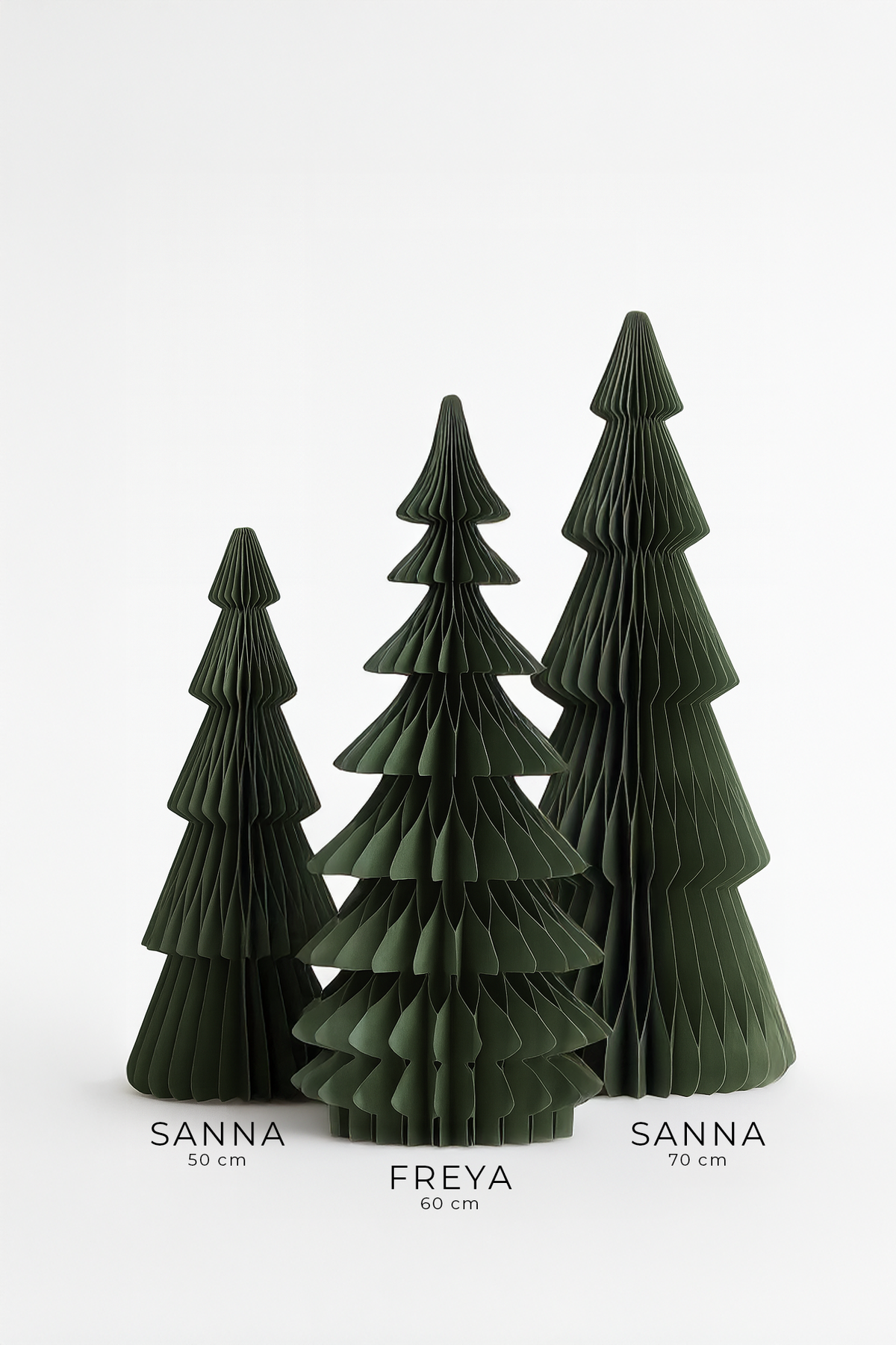 Arbre de Noël en Papier Sanna XL Élégant H.70cm - Papurism