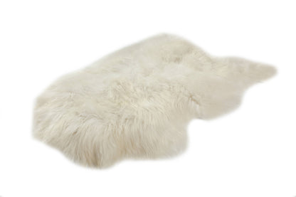 Peau de mouton islandaise blanche 90-110cm