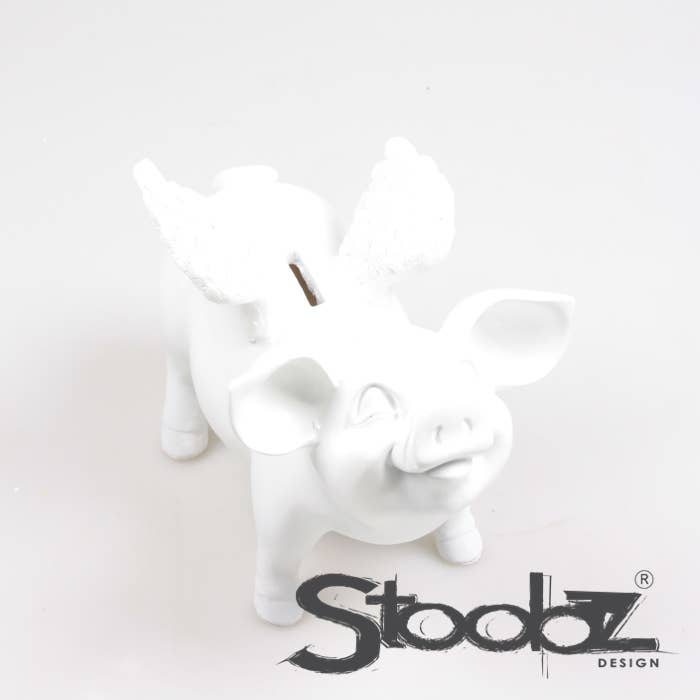 TIRELIRE COCHON AILÉ STOOBZ 14X25X15 CM | TIRELIRE |