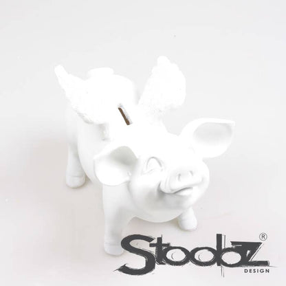 TIRELIRE COCHON AILÉ STOOBZ 14X25X15 CM | TIRELIRE |