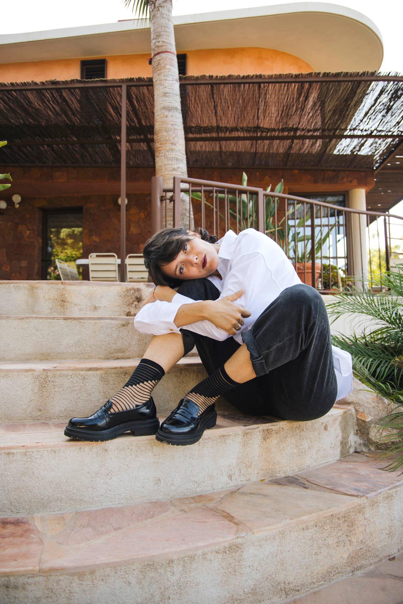 Chaussette Transparente Élégante Shibuya Noires 39/41 - Atelier St Eustache