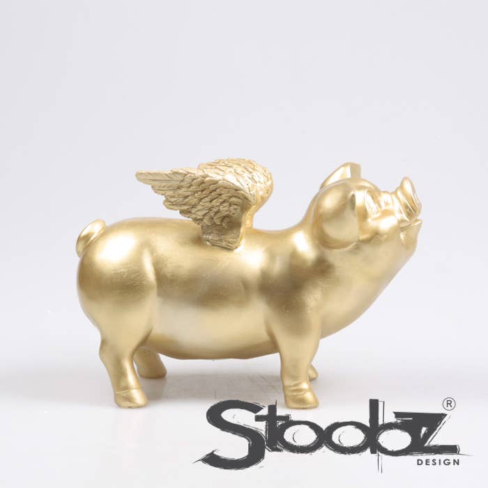 TIRELIRE COCHON AILÉ STOOBZ 14X25X15 CM | TIRELIRE |