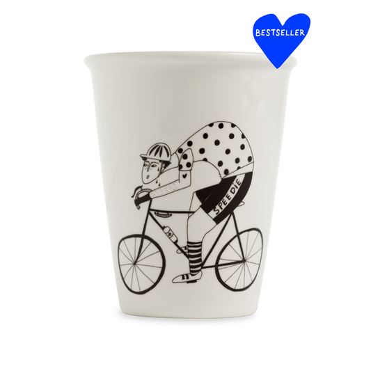 Tasse "Speedie" Cycliste en Porcelaine - Helen B
