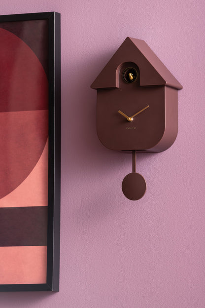 Horloge Pendule Coucou Finitions Dorées - Present Time