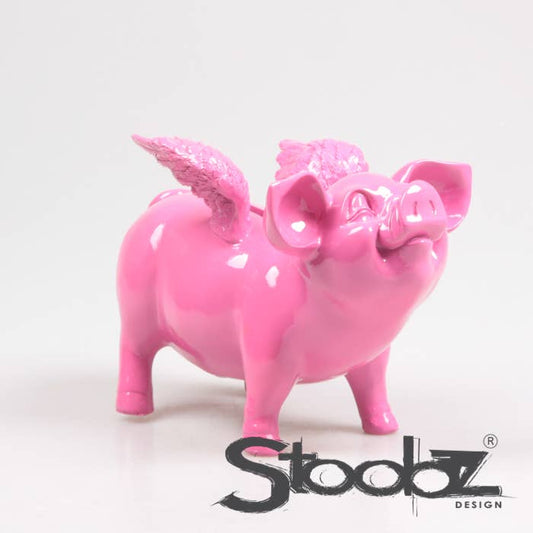 TIRELIRE COCHON AILÉ STOOBZ 14X25X15 CM | TIRELIRE |