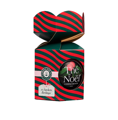 Étuis en Métal de 10 Berlingots de Thé/Infusion de Noël - Compagnie & Co