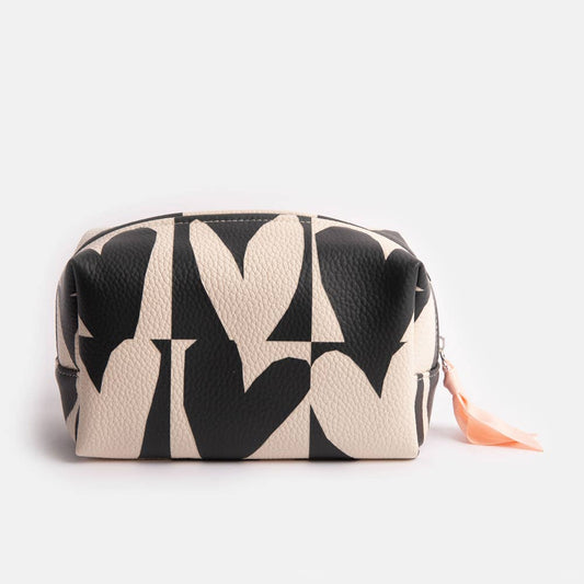 Trousse de Maquillage Monochrome Coeurs - Caroline Gardner