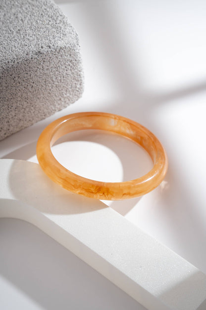 Jonc Fin Résine Effet Marbre — Bracelet Chic Léger à mixer