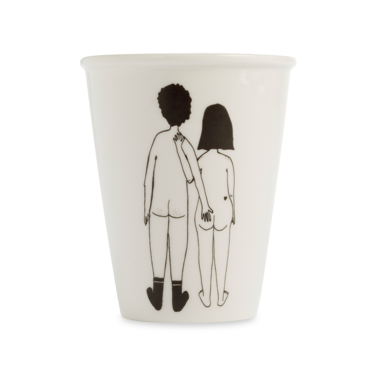 Tasse en Porcelaine avec Illustration "Couple Nu" - Helen B
