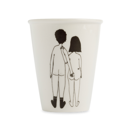Tasse en Porcelaine avec Illustration "Couple Nu" - Helen B