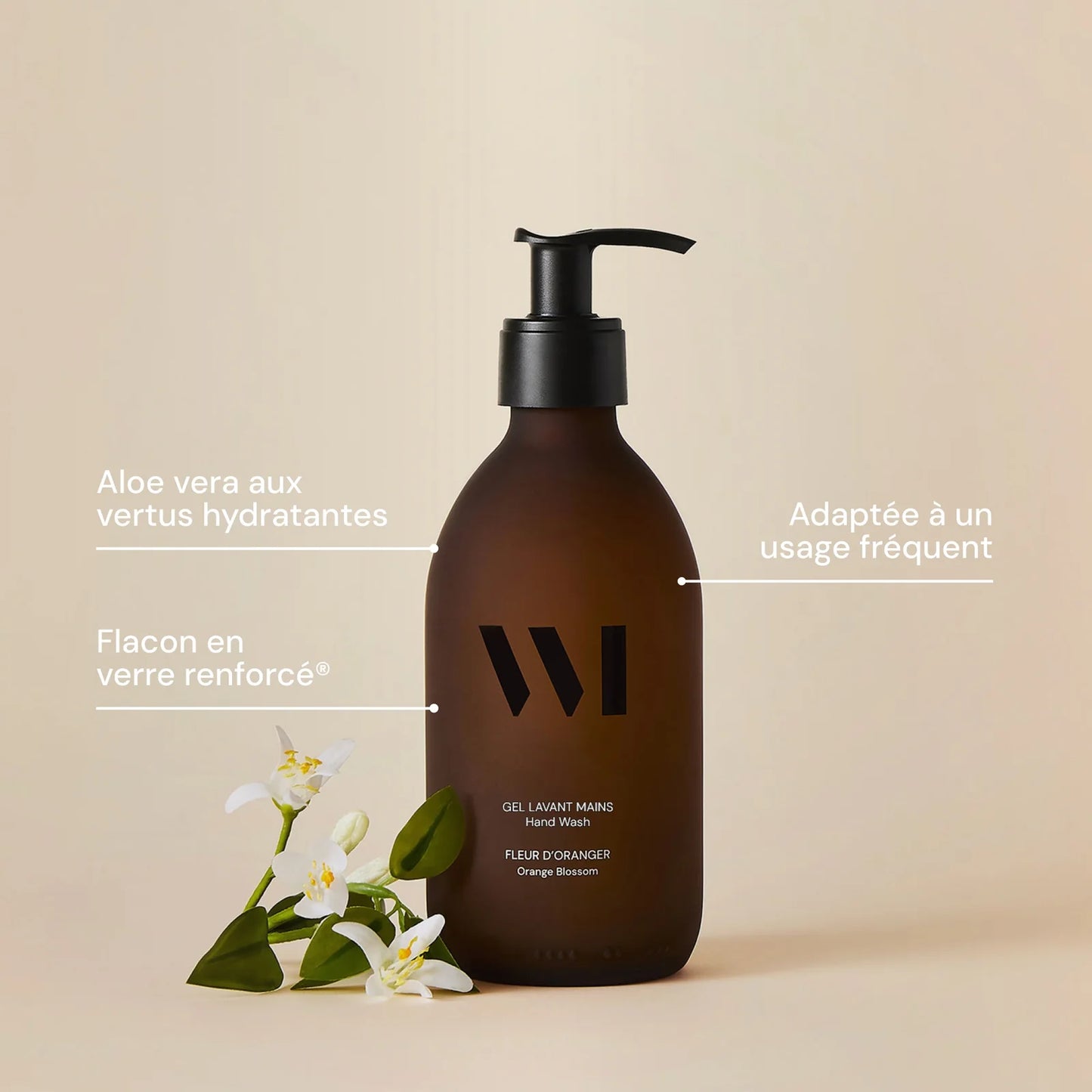 Gel Lavant Mains 290 ml Fleur d'Oranger / Citron Basilic - What Matters