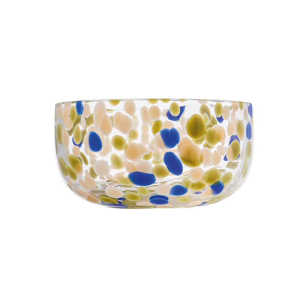 Coupelle en Verre Moucheté D.11xH.5,5 cm - Opjet